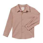 Columbia Jersey Shirt - Rust/Cream Ribbed Stripe