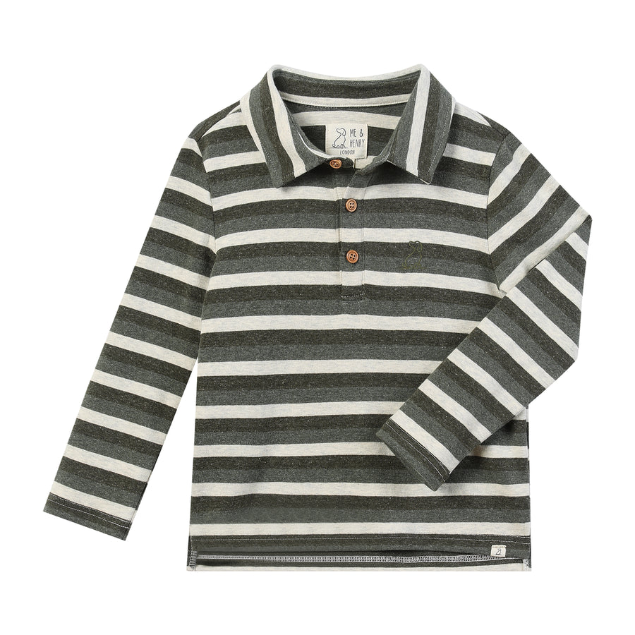 Waverly Polo - Grey Stripe