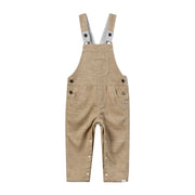 Gentry Woven Overalls - Beige Moleskin