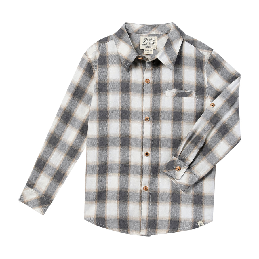 Atwood Woven Shirt - Grey/White/Beige Plaid