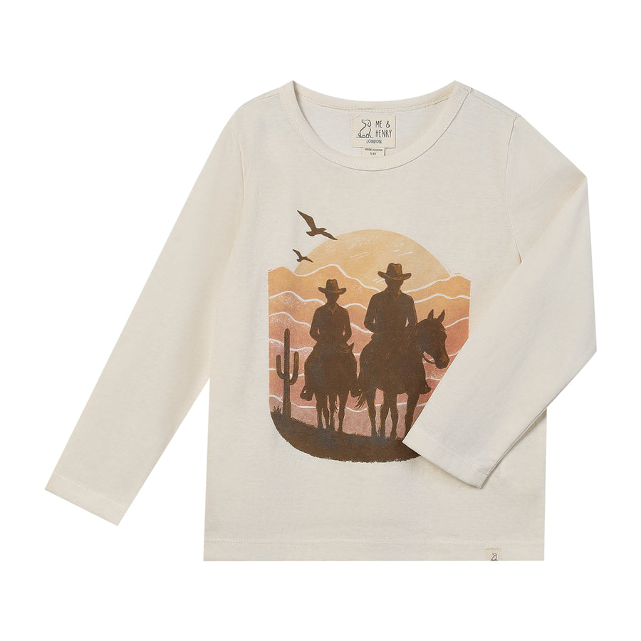 Cherokee Printed Tee - Cowboy Sunset