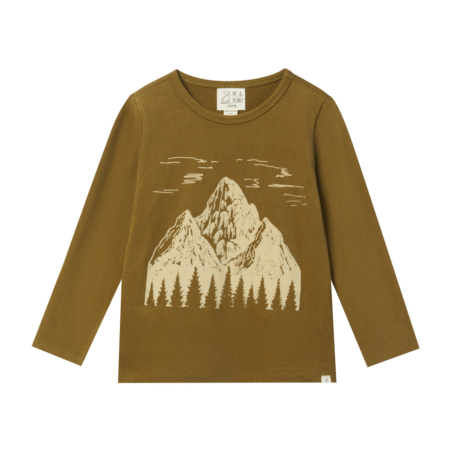 Cherokee Printed Tee - Mountain Print