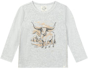 Cherokee Printed Tee - Longhorn Print