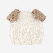 Knit Dog Hat - Cream