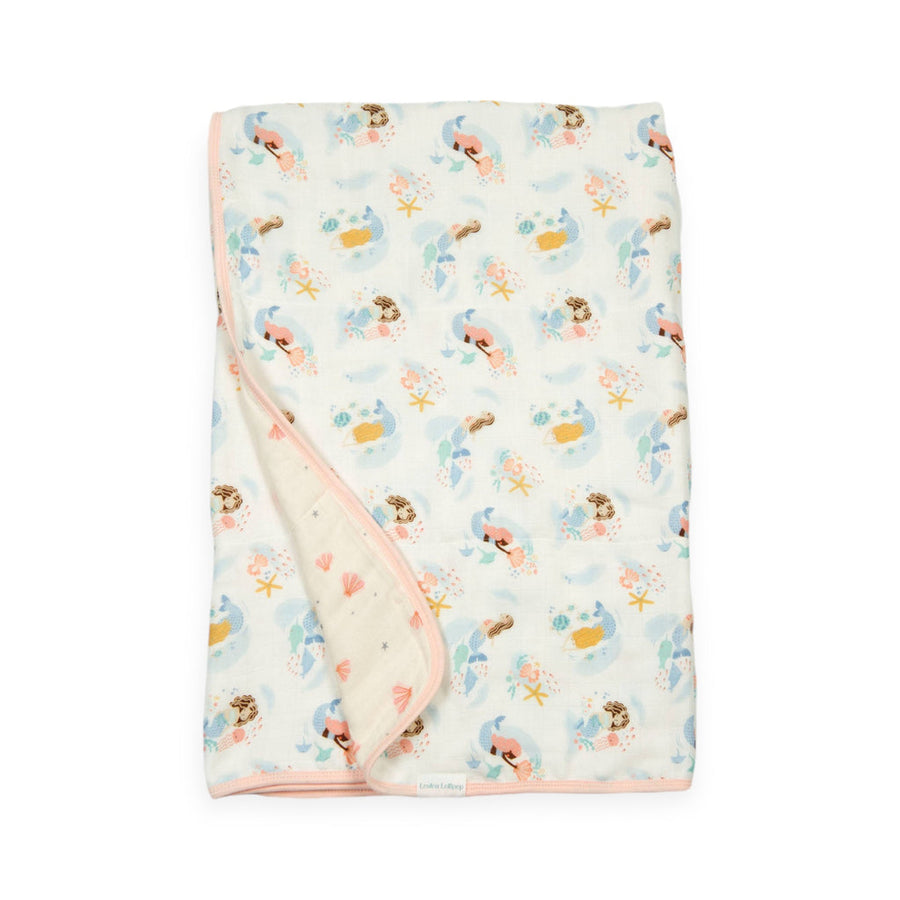 Muslin Quilt Blanket - Mermaids