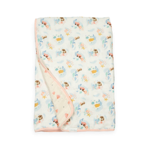 Muslin Quilt Blanket - Mermaids