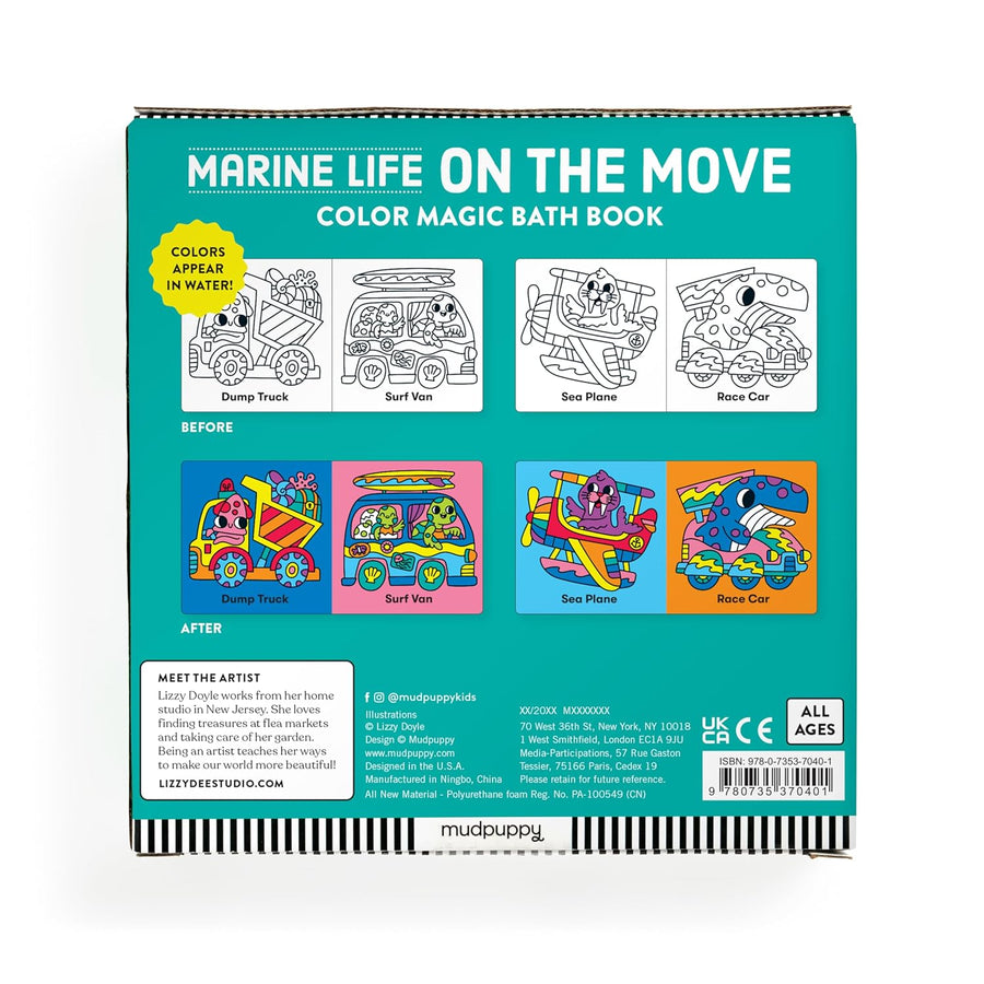 Marine Life On the Move: Color Magic Bath Book