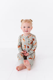 Bamboo Convertible Footie - Horsin' Around