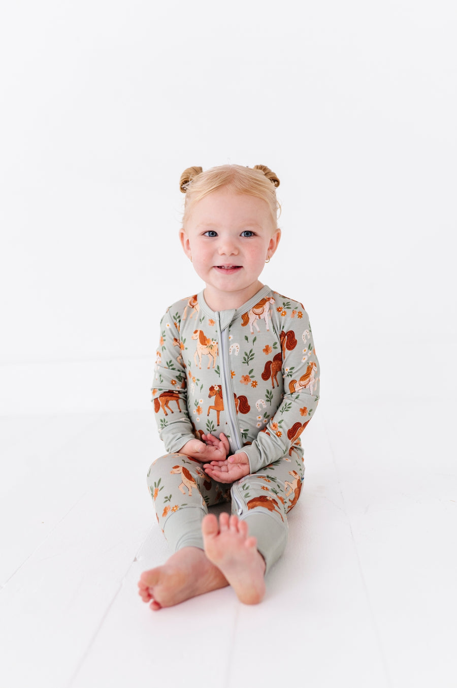 Bamboo Convertible Footie - Horsin' Around