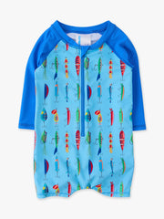 Gone Fishin' Long Sleeve Sunsuit