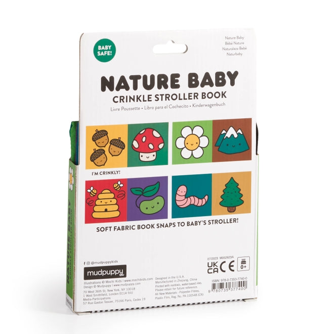 Crinkle Fabric Stroller Book - Nature