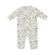 French Terry Uni Romper - Artsy Dinos