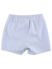 Periwinkle Blue Seersucker Swim Trunks