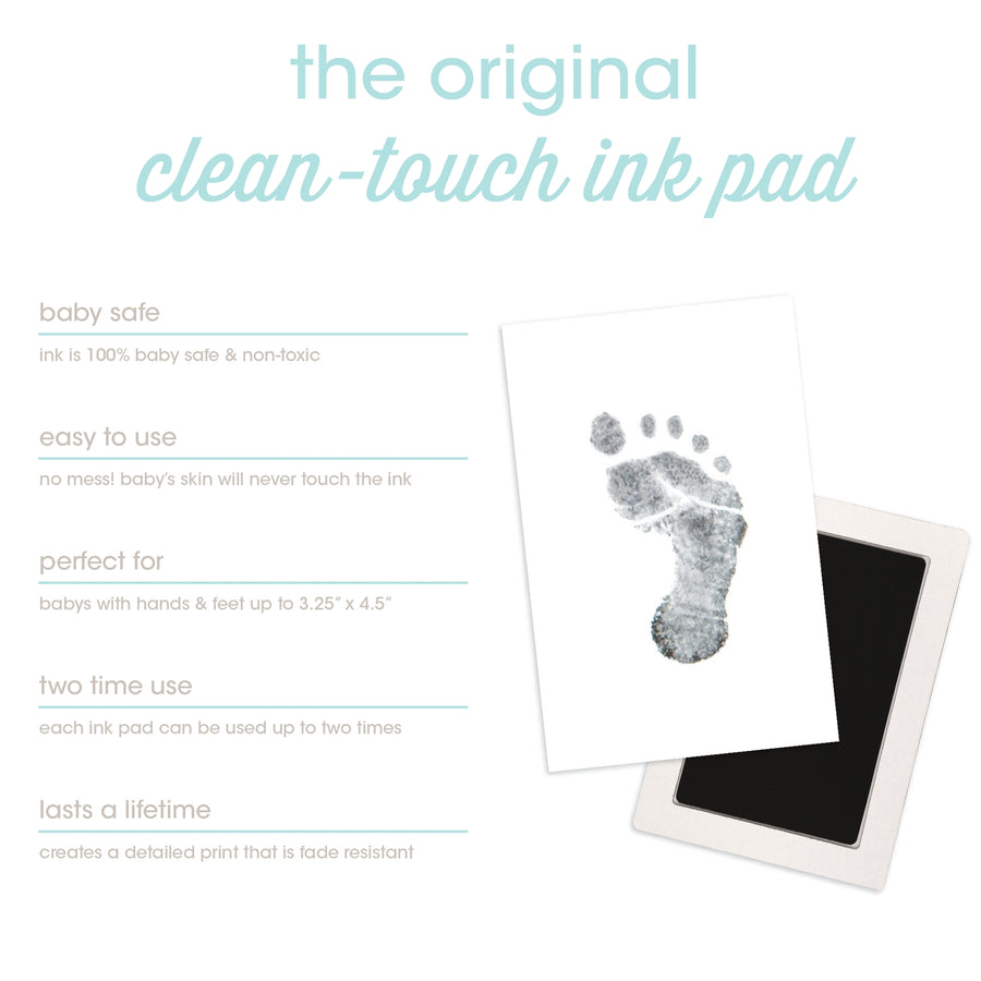 Black Handprint or Footprint Clean-Touch Ink Kit
