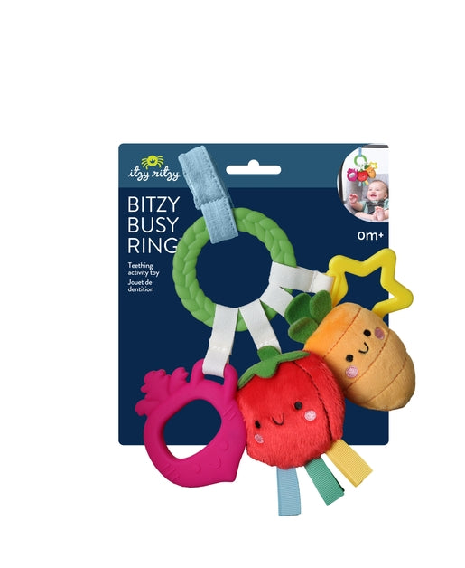 Bitzy Busy Ring™ Teething Activity Toy - Veggie