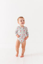 Rash Guard Swimsuit - Seaside Blooms