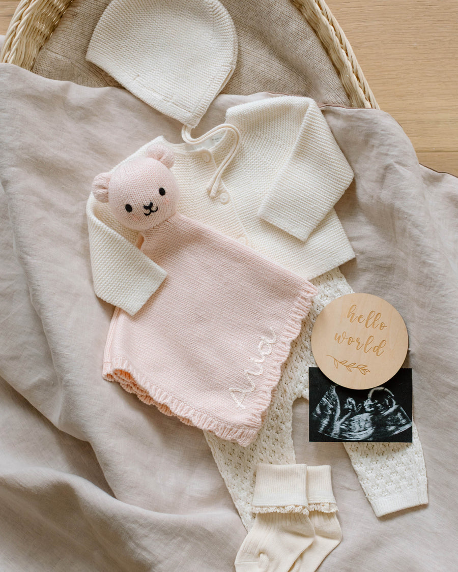Baby Bear Lovey - Blush