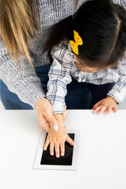 Black Handprint or Footprint Clean-Touch Ink Kit