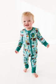 Bamboo Convertible Footie - Woody Woodland
