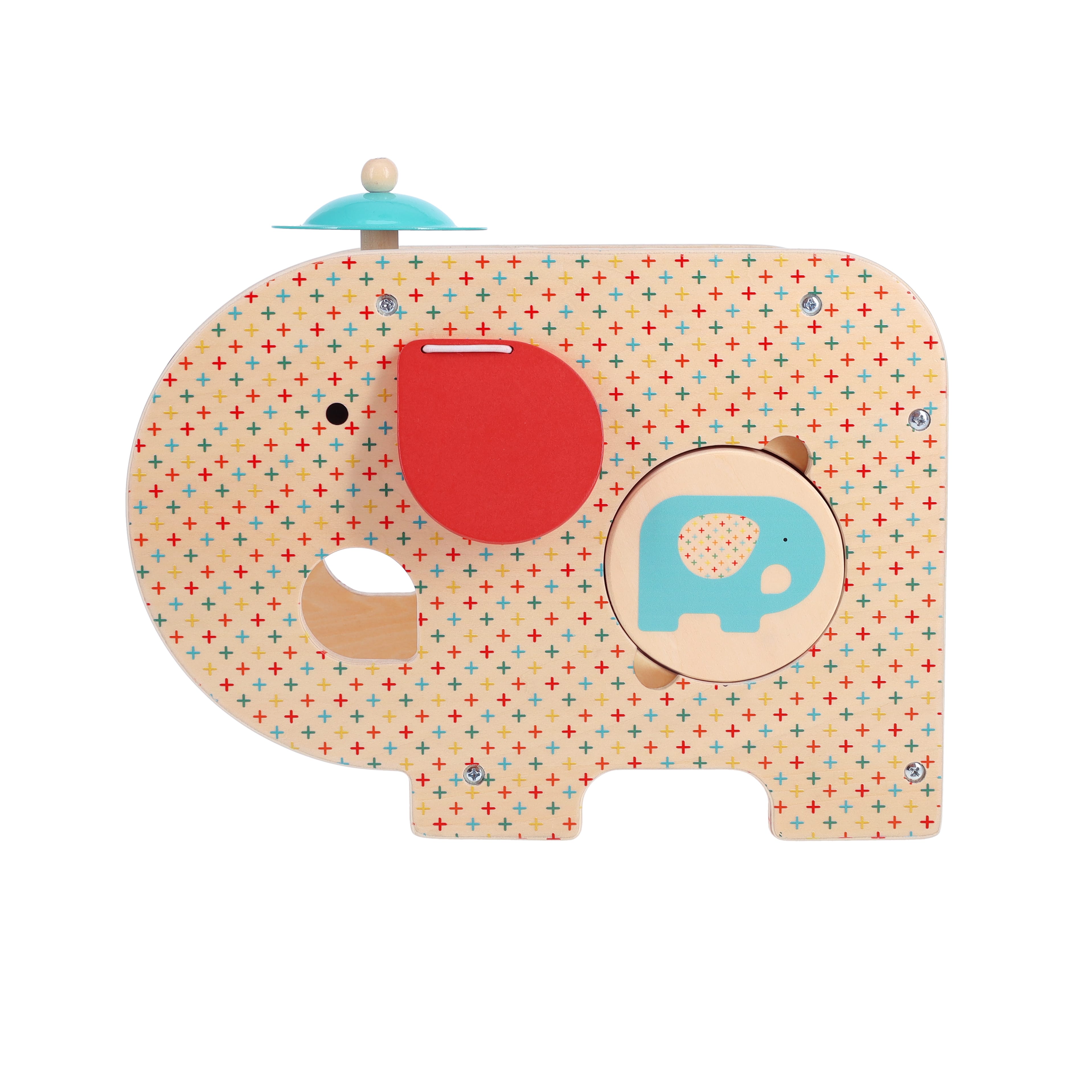 Wooden 5-IN-1 Elephant Music Toy
