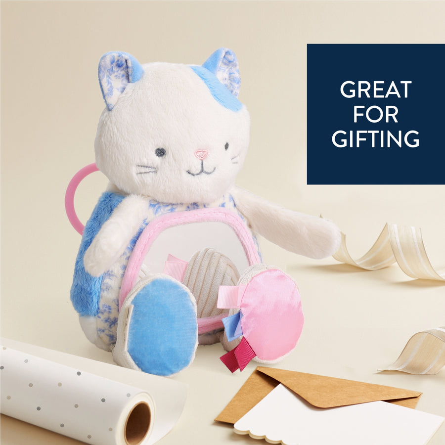 Itzy Bitzy Sensory Tummy Time Mirror - Kitty