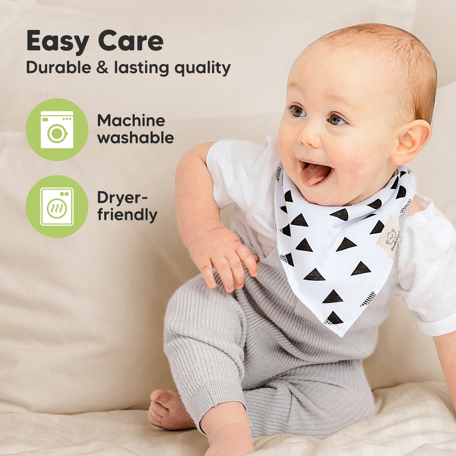 8 Pack Organic Cotton Bandana Bibs - Pets & Paws