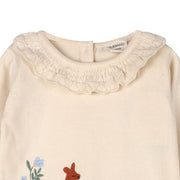 Woodland Embroidered Knit Sweater and Pants Set