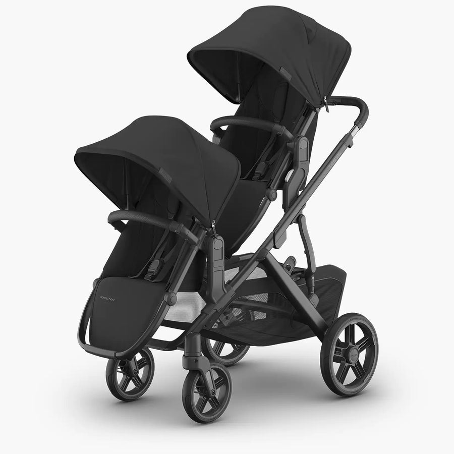 UPPAbaby Vista V3 Rumbleseat - Jake (Charcoal/Carbon Frame/Black Leather)