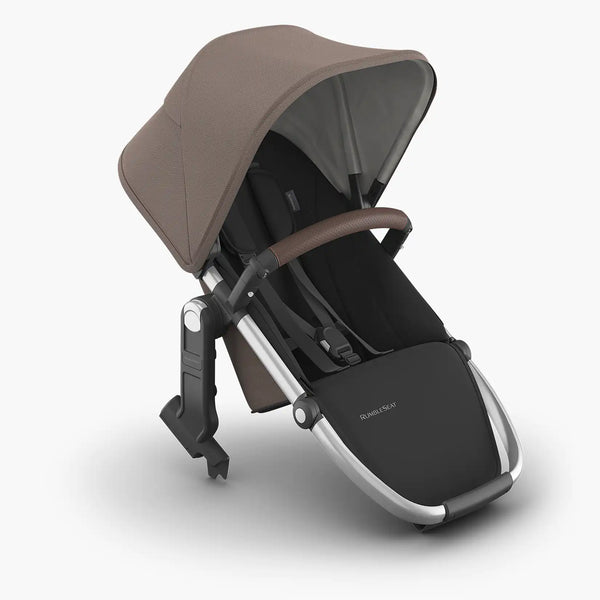 UPPAbaby Vista V3 Rumbleseat - Theo (Dark Taupe/Silver Frame/Chestnut Leather)