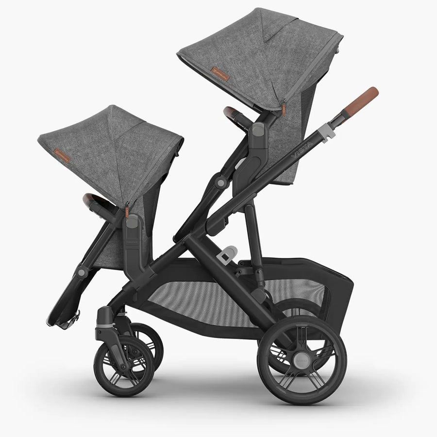 UPPAbaby Vista V3 RumbleSeat - Gwen (Green Mélange/Carbon Frame/Saddle Leather)