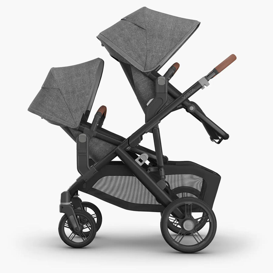 UPPAbaby Vista V3 RumbleSeat - Gwen (Green Mélange/Carbon Frame/Saddle Leather)