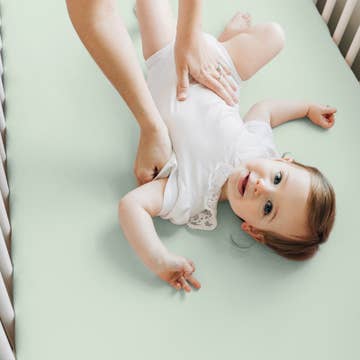 2 Pack Isla Fitted Crib Sheet - Sage