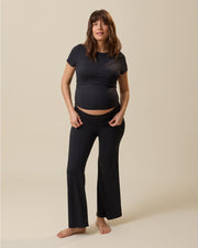The Sunday Maternity & Nursing Pajama Set - Black