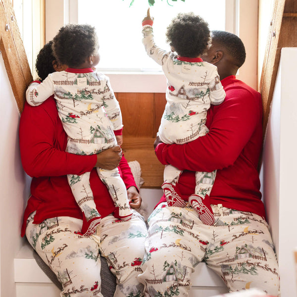 Big Kids Tee & Pant PJ Set - Santa's Sleigh