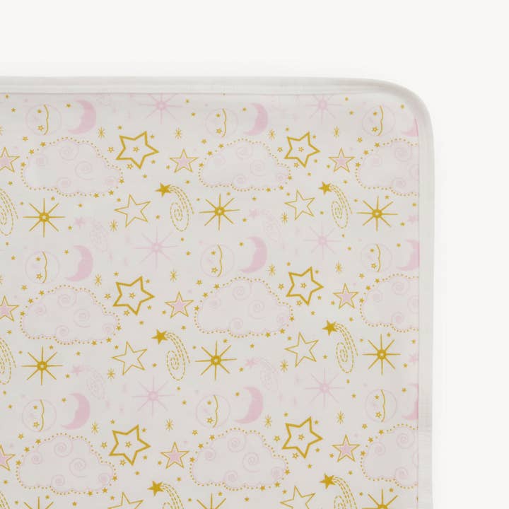 Modal Baby Blanket - Star Signs Pink