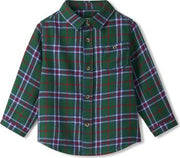 Holiday Plaid Button Down Shirt