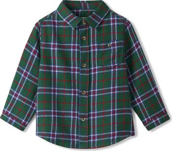 Holiday Plaid Button Down Shirt