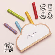 Wooden Rainbow Cloud Pop Up