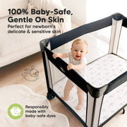 2 Pack Isla Fitted Mini Crib/Pack and Play Sheets - Bunnies