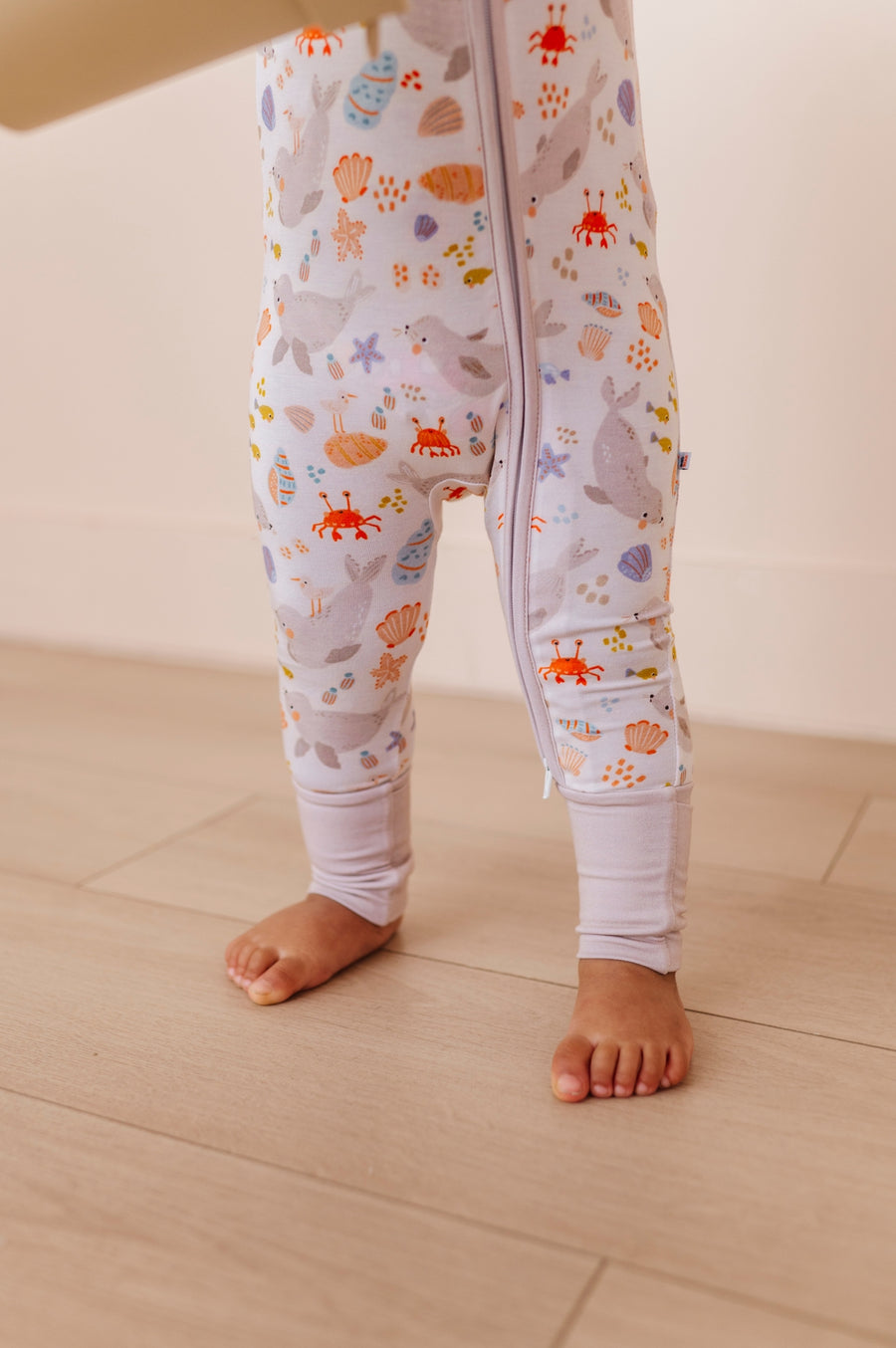 Bamboo Convertible Footie - Sammie Seaside Seal