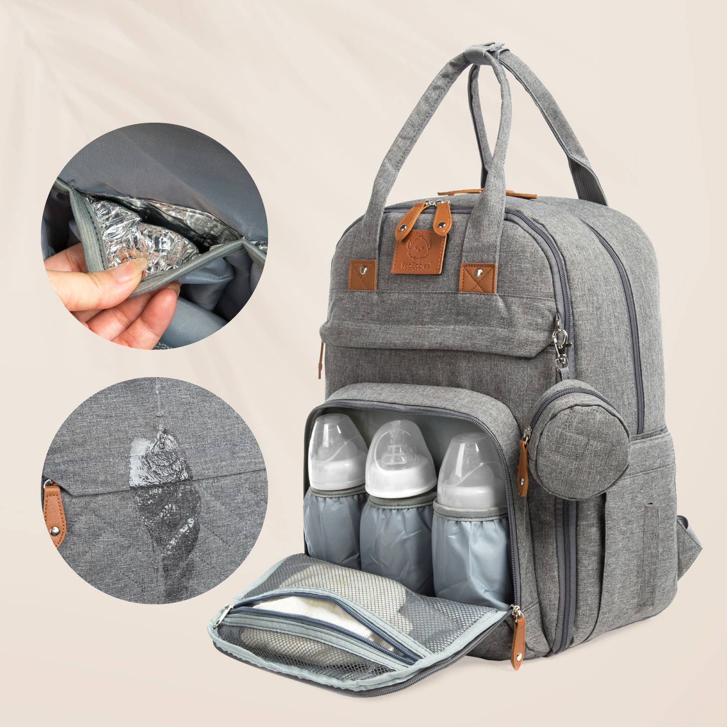 Rove Diaper Backpack - Classic Gray