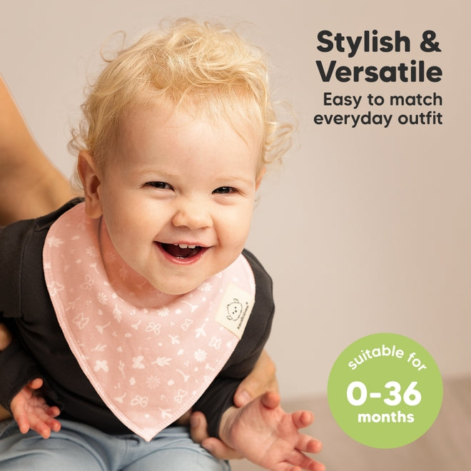 Organic Cotton Bandana Bibs - Butterflies