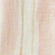 Pacific Stripe Organic Baby Girl Romper - Whipped Peach