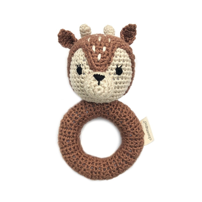 Hand Crocheted Ring Rattle - Various