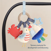 Bitzy Busy Ring™ Teething Activity Toy - Nautical