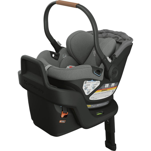 UPPAbaby Aria Lightweight Infant Car Seat - Greyson (Dark Grey - Saddle Leather)