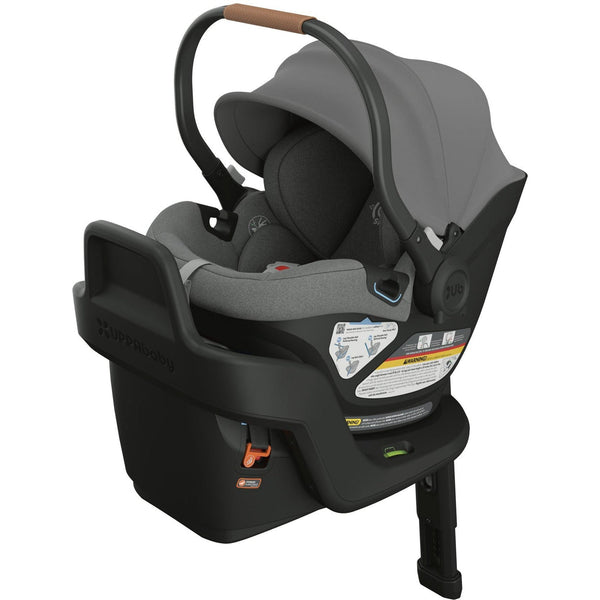 UPPAbaby Aria Lightweight Infant Car Seat - Greyson (Dark Grey - Saddle Leather)