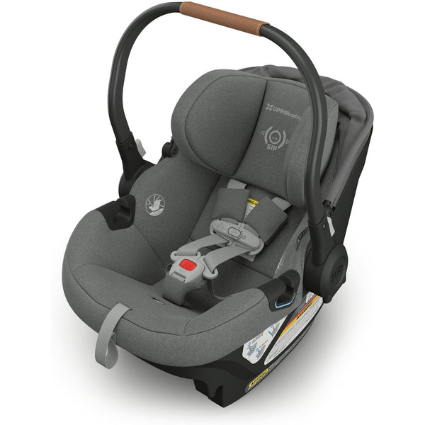 UPPAbaby Aria Lightweight Infant Car Seat - Greyson (Dark Grey - Saddle Leather)