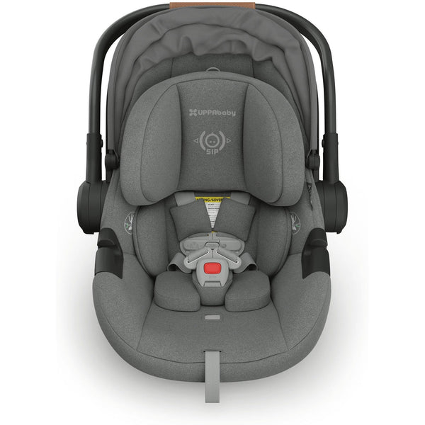 UPPAbaby Aria Lightweight Infant Car Seat - Greyson (Dark Grey - Saddle Leather)