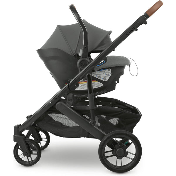 UPPAbaby Aria Lightweight Infant Car Seat - Greyson (Dark Grey - Saddle Leather)